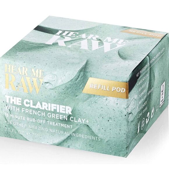 HEAR ME RAW Clarifier/French Green Clay-Mask + Spot Treatment Refill Pod, 2.5 oz - Picture 1 of 7